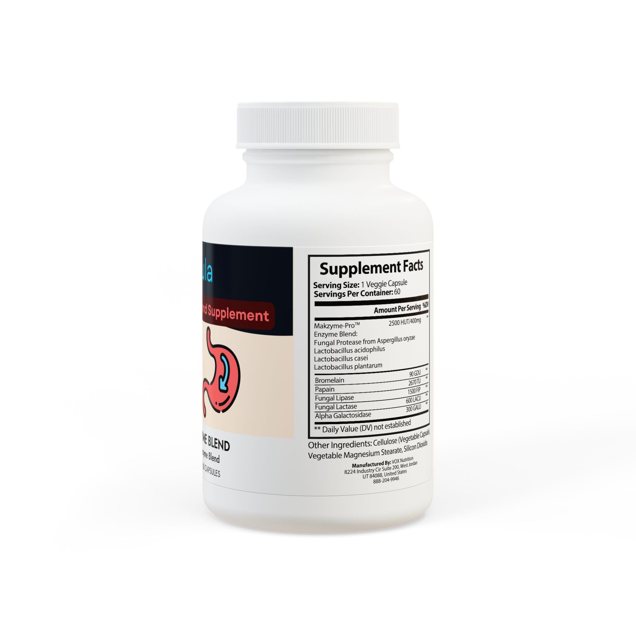 Digestive Enzyme Blend Supplement (60 Capsules)